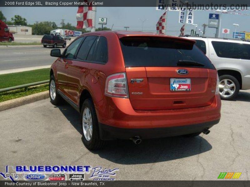 Blazing Copper Metallic / Camel 2008 Ford Edge SEL