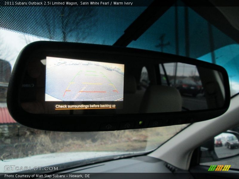 Satin White Pearl / Warm Ivory 2011 Subaru Outback 2.5i Limited Wagon