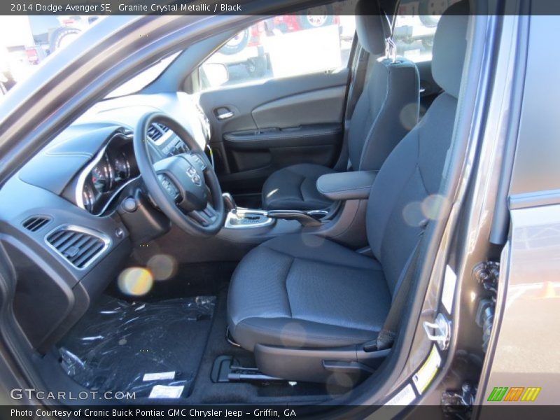 Granite Crystal Metallic / Black 2014 Dodge Avenger SE