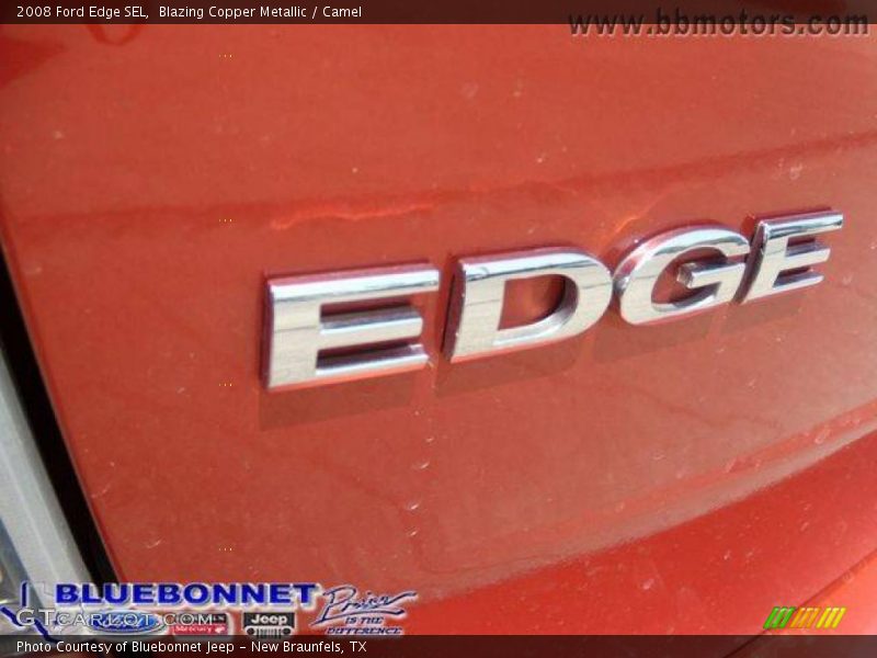 Blazing Copper Metallic / Camel 2008 Ford Edge SEL