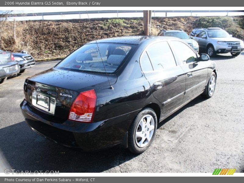 Ebony Black / Gray 2006 Hyundai Elantra GLS Sedan