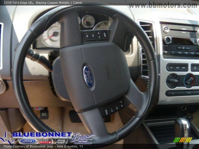 Blazing Copper Metallic / Camel 2008 Ford Edge SEL