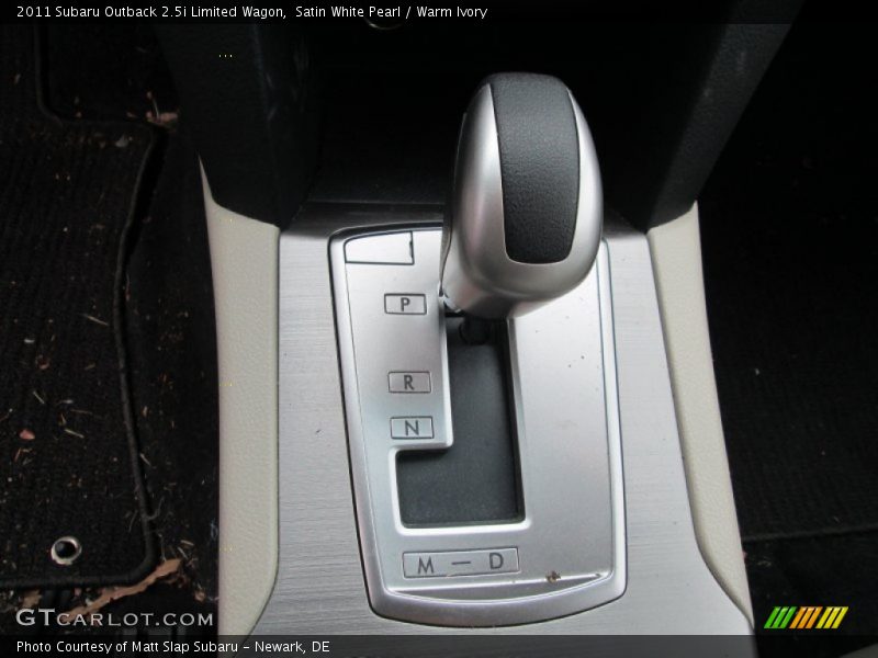  2011 Outback 2.5i Limited Wagon Lineartronic CVT Automatic Shifter