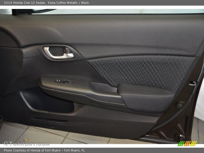 Kona Coffee Metallic / Black 2014 Honda Civic LX Sedan