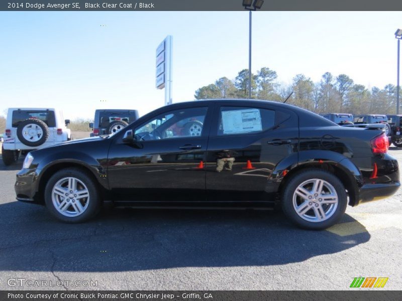 Black Clear Coat / Black 2014 Dodge Avenger SE