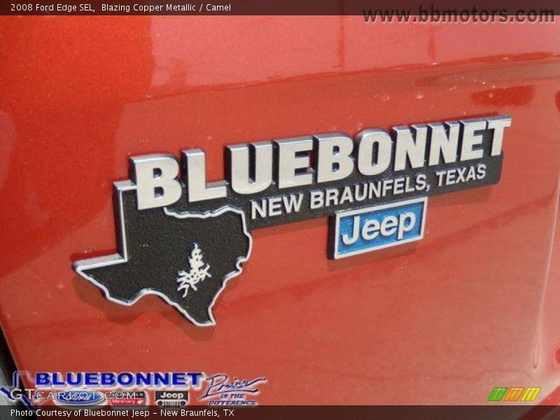 Blazing Copper Metallic / Camel 2008 Ford Edge SEL