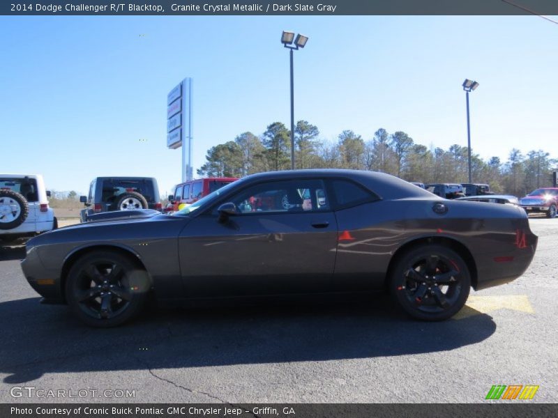 Granite Crystal Metallic / Dark Slate Gray 2014 Dodge Challenger R/T Blacktop