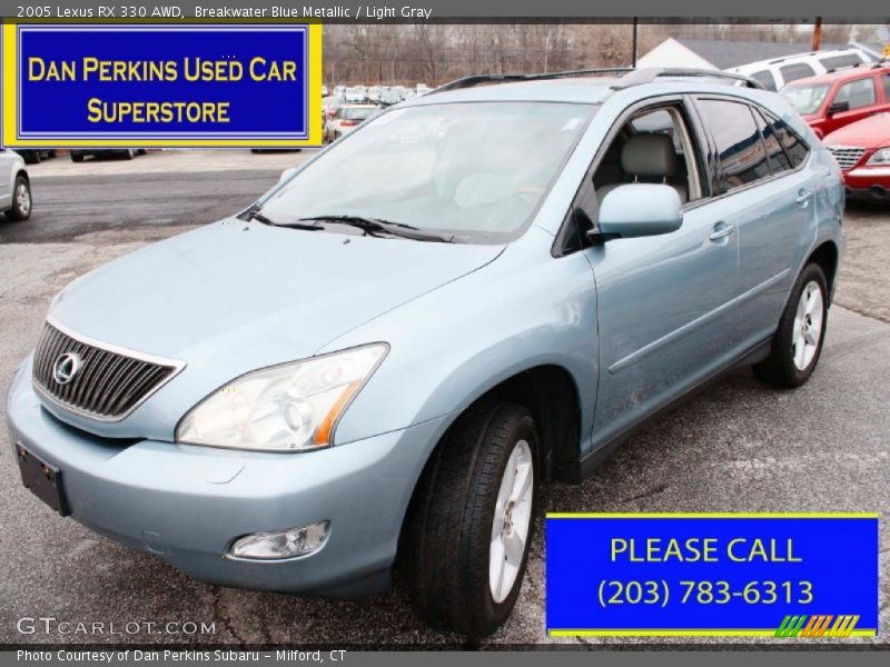 Breakwater Blue Metallic / Light Gray 2005 Lexus RX 330 AWD