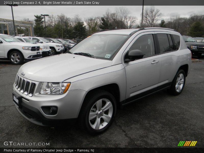 Bright Silver Metallic / Dark Slate Gray 2011 Jeep Compass 2.4
