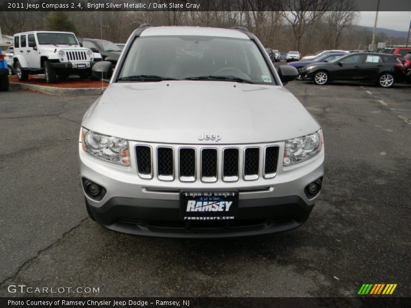 Bright Silver Metallic / Dark Slate Gray 2011 Jeep Compass 2.4