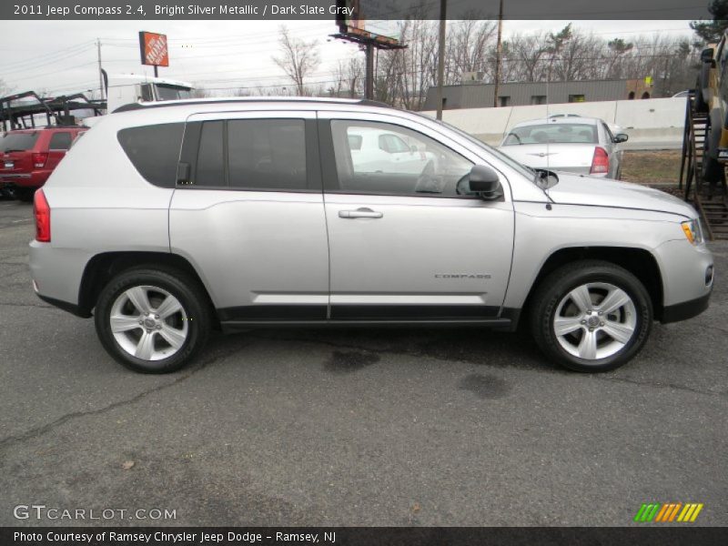 Bright Silver Metallic / Dark Slate Gray 2011 Jeep Compass 2.4