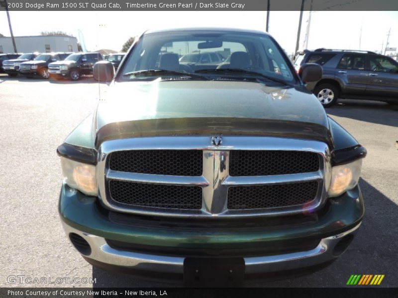 Timberline Green Pearl / Dark Slate Gray 2003 Dodge Ram 1500 SLT Quad Cab