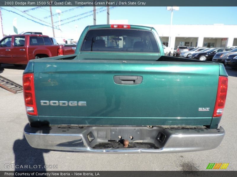 Timberline Green Pearl / Dark Slate Gray 2003 Dodge Ram 1500 SLT Quad Cab