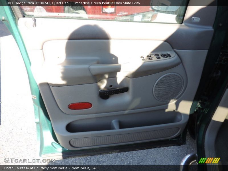 Timberline Green Pearl / Dark Slate Gray 2003 Dodge Ram 1500 SLT Quad Cab