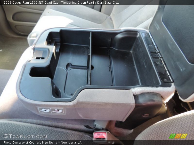 Timberline Green Pearl / Dark Slate Gray 2003 Dodge Ram 1500 SLT Quad Cab