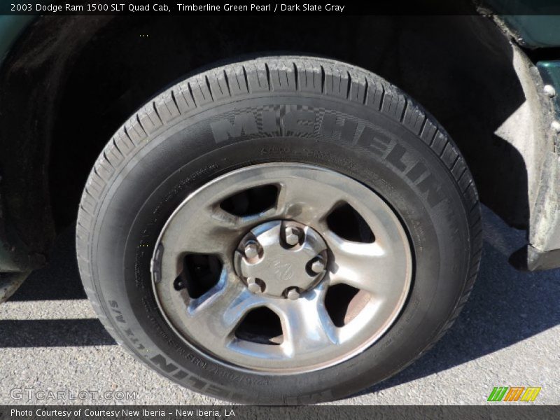 Timberline Green Pearl / Dark Slate Gray 2003 Dodge Ram 1500 SLT Quad Cab