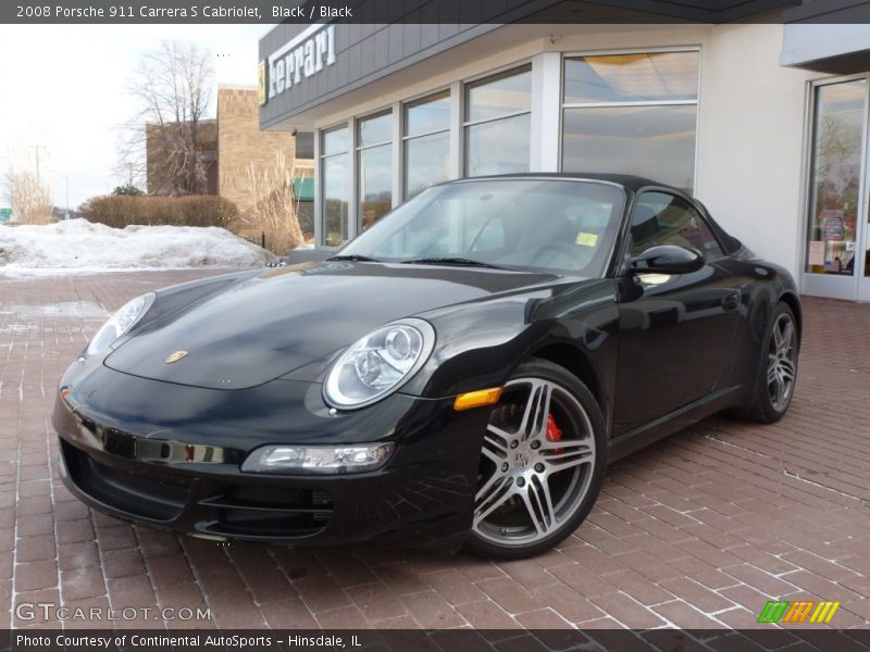 Black / Black 2008 Porsche 911 Carrera S Cabriolet
