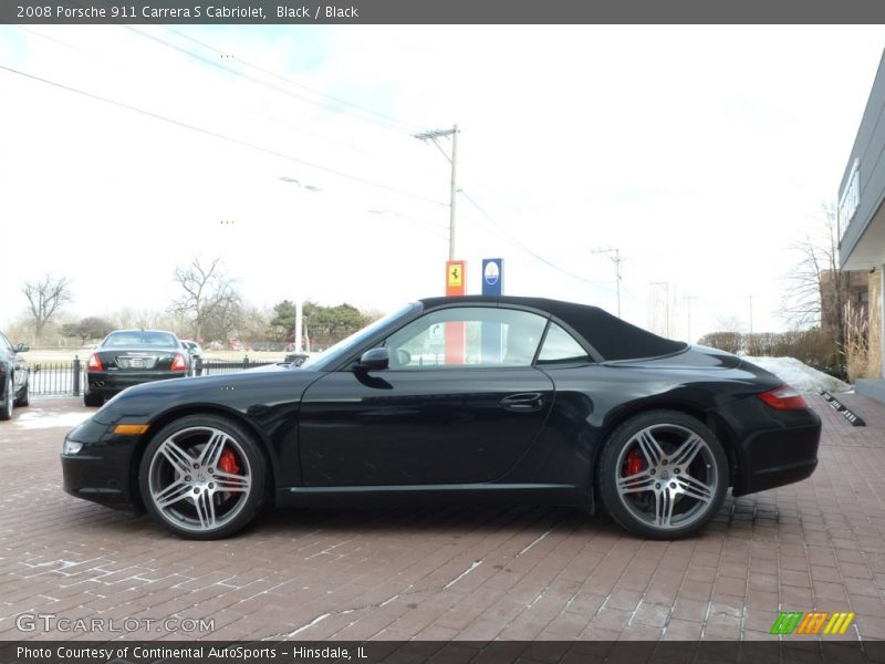 Black / Black 2008 Porsche 911 Carrera S Cabriolet