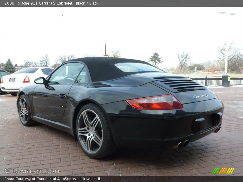 Black / Black 2008 Porsche 911 Carrera S Cabriolet