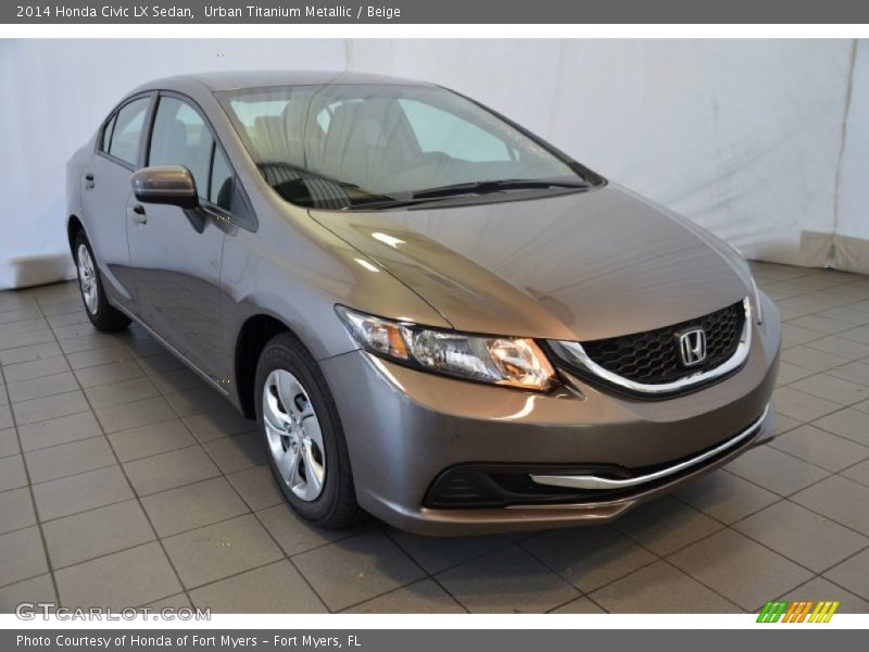 Front 3/4 View of 2014 Civic LX Sedan