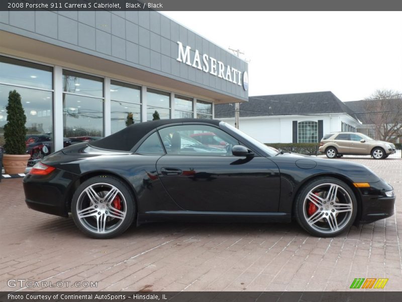 Black / Black 2008 Porsche 911 Carrera S Cabriolet