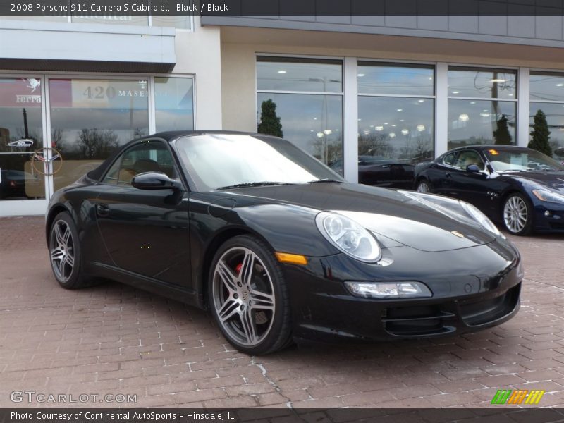Black / Black 2008 Porsche 911 Carrera S Cabriolet