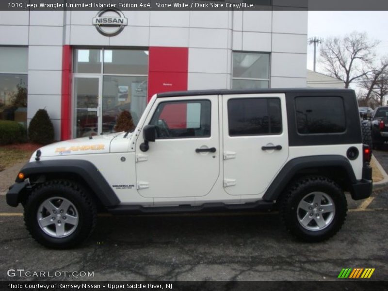 Stone White / Dark Slate Gray/Blue 2010 Jeep Wrangler Unlimited Islander Edition 4x4