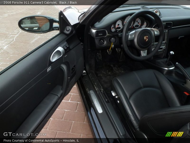 Black / Black 2008 Porsche 911 Carrera S Cabriolet