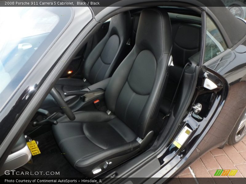 Black / Black 2008 Porsche 911 Carrera S Cabriolet
