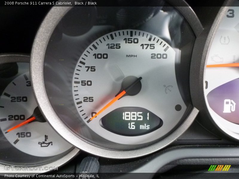 Black / Black 2008 Porsche 911 Carrera S Cabriolet
