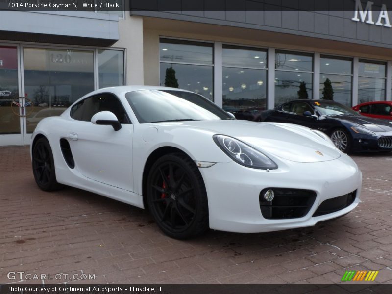 White / Black 2014 Porsche Cayman S