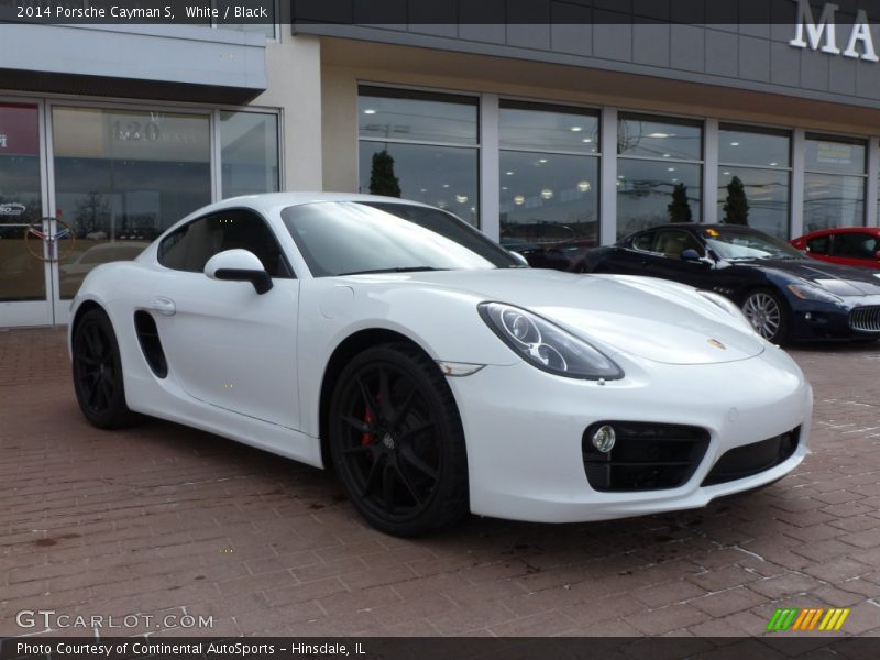 White / Black 2014 Porsche Cayman S