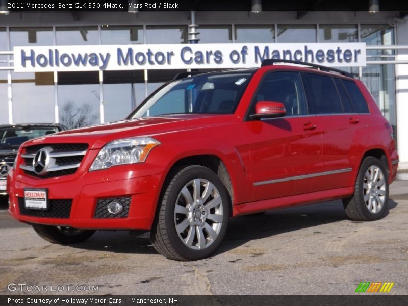 Mars Red / Black 2011 Mercedes-Benz GLK 350 4Matic