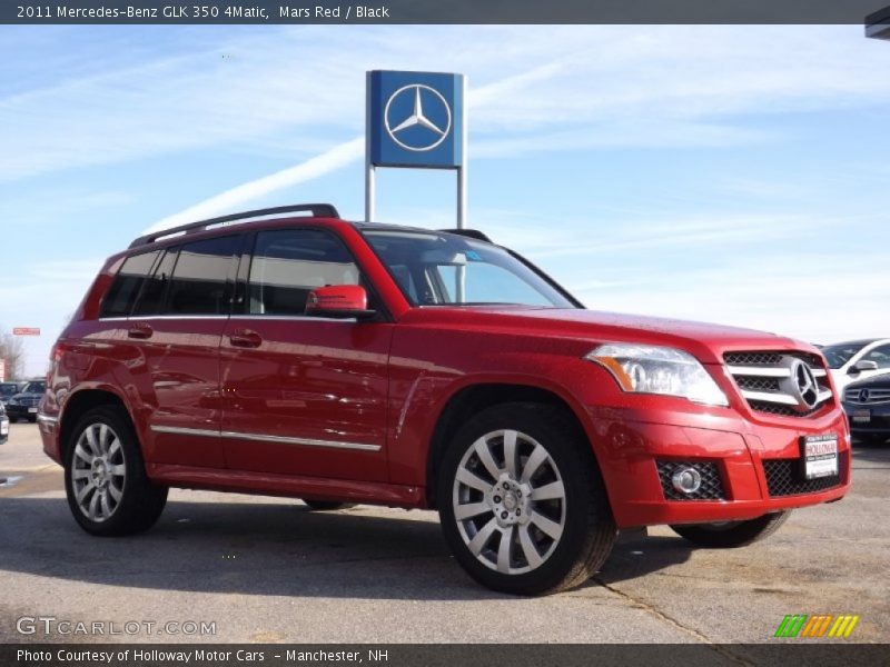Mars Red / Black 2011 Mercedes-Benz GLK 350 4Matic
