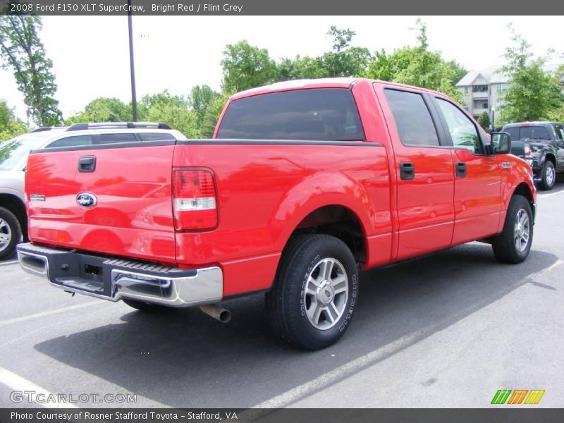 Bright Red / Flint Grey 2008 Ford F150 XLT SuperCrew