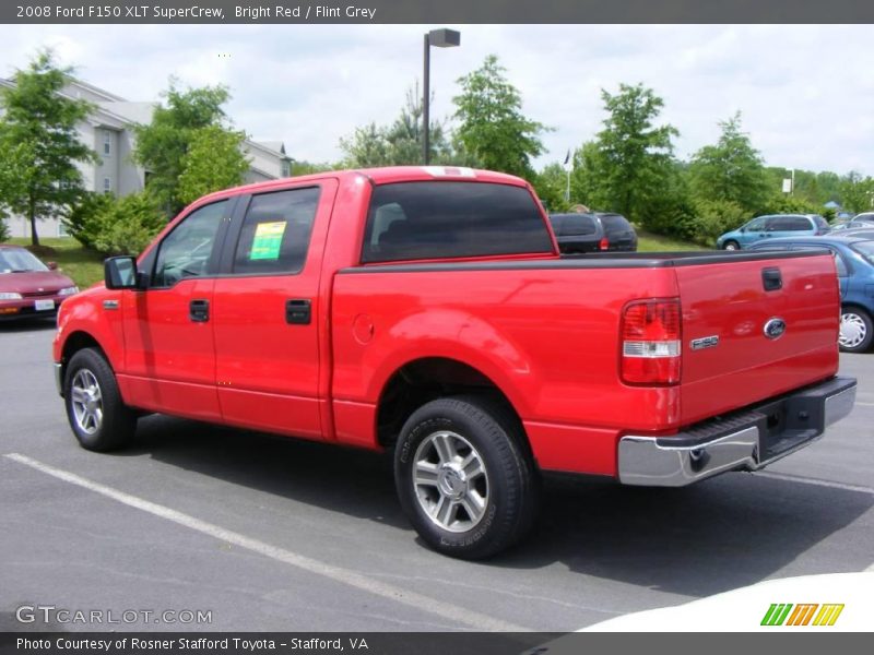 Bright Red / Flint Grey 2008 Ford F150 XLT SuperCrew