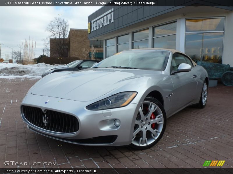 Grigio Touring (Silver) / Pearl Beige 2010 Maserati GranTurismo Convertible GranCabrio