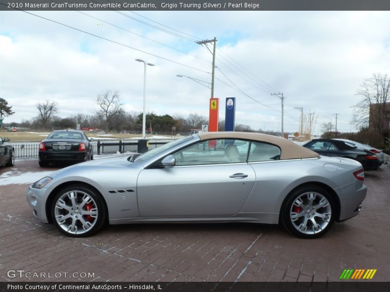 Grigio Touring (Silver) / Pearl Beige 2010 Maserati GranTurismo Convertible GranCabrio
