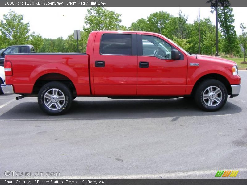 Bright Red / Flint Grey 2008 Ford F150 XLT SuperCrew