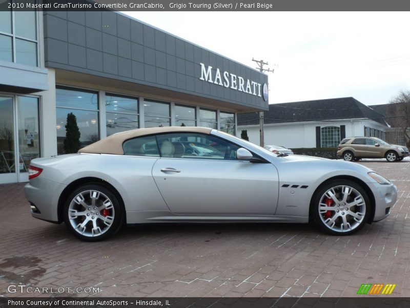 Grigio Touring (Silver) / Pearl Beige 2010 Maserati GranTurismo Convertible GranCabrio