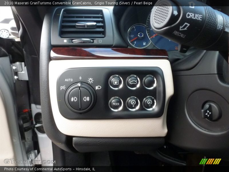 Grigio Touring (Silver) / Pearl Beige 2010 Maserati GranTurismo Convertible GranCabrio