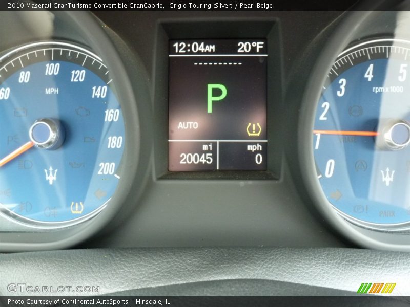 Grigio Touring (Silver) / Pearl Beige 2010 Maserati GranTurismo Convertible GranCabrio
