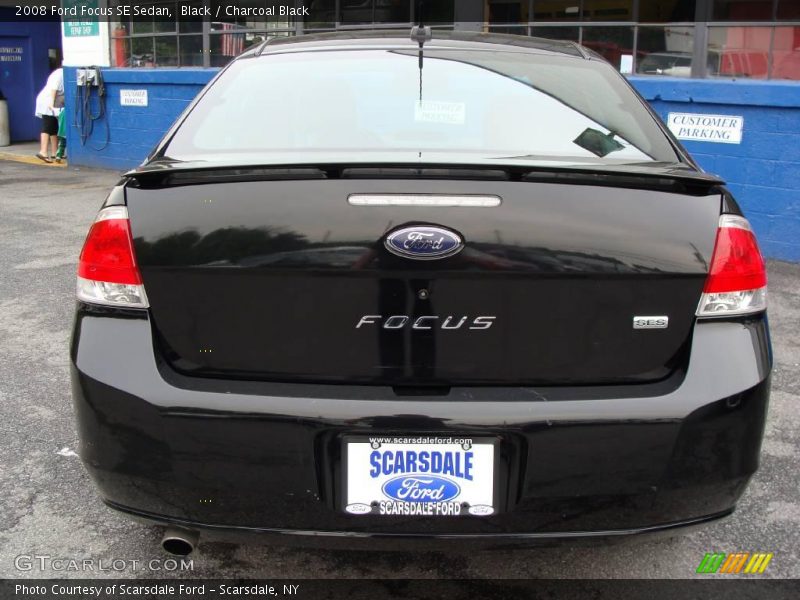 Black / Charcoal Black 2008 Ford Focus SE Sedan