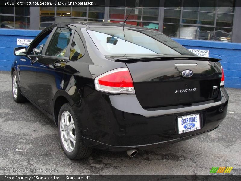 Black / Charcoal Black 2008 Ford Focus SE Sedan