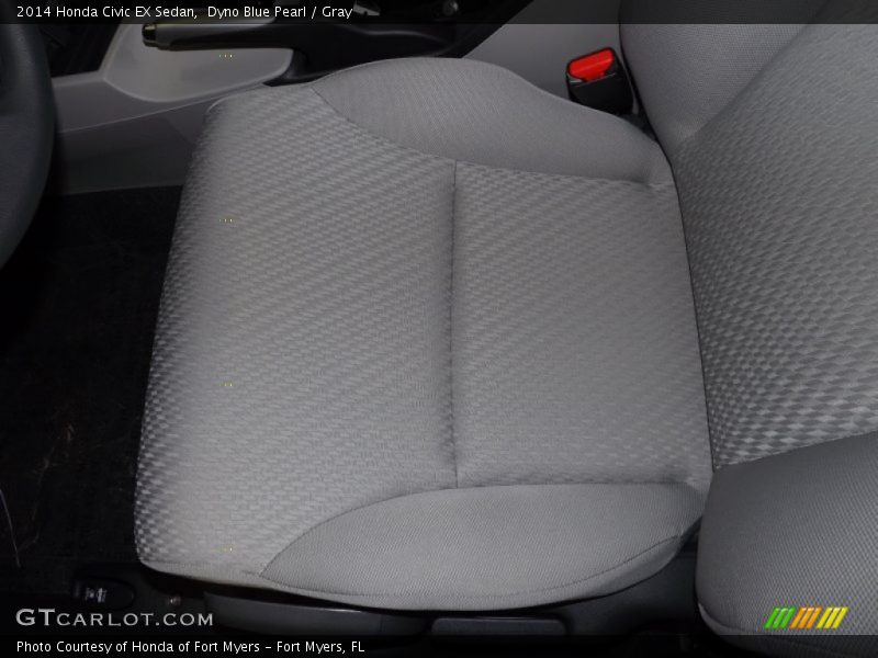 Dyno Blue Pearl / Gray 2014 Honda Civic EX Sedan