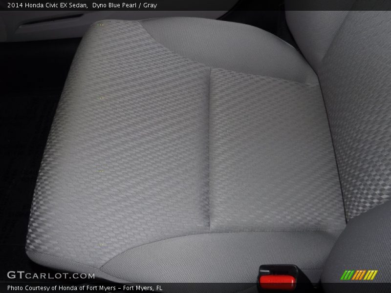 Dyno Blue Pearl / Gray 2014 Honda Civic EX Sedan