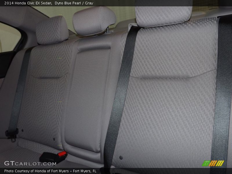 Dyno Blue Pearl / Gray 2014 Honda Civic EX Sedan