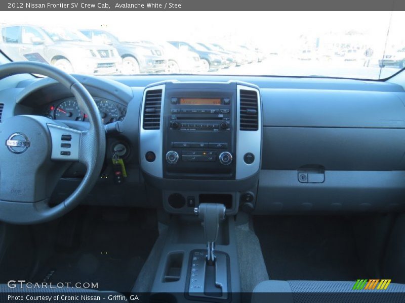 Avalanche White / Steel 2012 Nissan Frontier SV Crew Cab