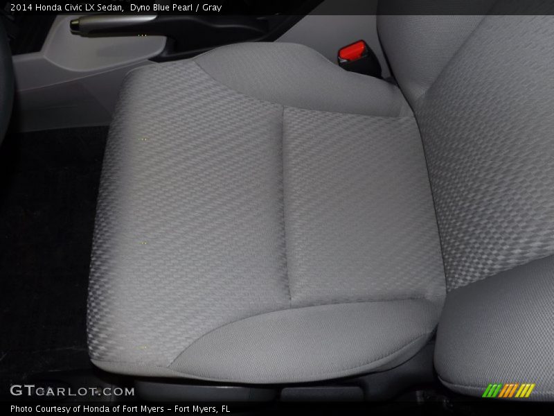 Dyno Blue Pearl / Gray 2014 Honda Civic LX Sedan