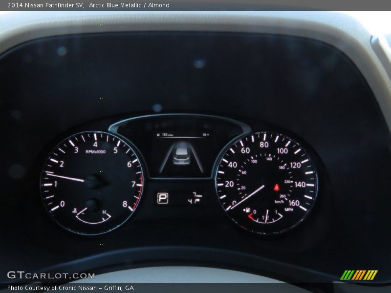 Arctic Blue Metallic / Almond 2014 Nissan Pathfinder SV